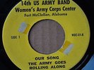 14th US ARMY BAND WOMEN'S ARMY CORPS EP 45 RECORD FT.McCLELLAN ALABAMA NM-