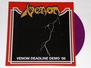 Venom 'Deadline Demo '86' Purple Vinyl Record LP 300cop V. Rare NM/NM Slayer