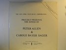 Songs of Peter Allen & Carole Bayer-Sager (-sealed- Lp)   NYT Music Corp. M