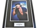 Brian Johnson Signed Framed Photo 12x16 Autograph AC/DC Memorabilia Display +COA