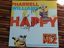 SIGNED BY Pharrell Williams HAPPY 45 VINYL LP Despicable Me 2 RARE PROMO Limited