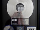 AC/DC Back in Black platinum US RIAA Award platin Schallplatte goldene