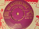 ELVIS PRESLEY;PARALYZED/WHEN MY BLUE MOON,HMV 45-POP 378 GOLD
