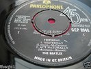 Beatles Yesterday orig Parlophone 1st press  4 track  E.P. near mint vinyl  1/G