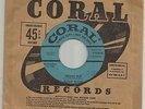 ROCKABILLY bw/ TEEN-- BUDDY HOLLY - PEGGY SUE  -HEAR BOTH -1957 PROMO CORAL