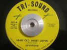 Soul/Funk 45 Devotions Same Old Sweet Lovin'/Devil's Gotten My Baby TRI-SOUND NM
