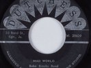 Ska Reggae 45 BABA BROOKS BAND Mad World DUTCHESS HEAR