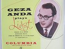 COLUMBIA 33CX 1202 *BLUE/GOLD *GEZA ANDA* LISZT B MINOR SONATA MEPHISTO WALTZ