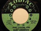 RUBY ANDREWS   Just Loving You   ZODIAC northern soul 45 *Listen*