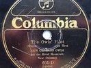 1925 Columbia Jazz 78 record, NEW ORLEANS OWLS, recorded in New Orleans FreeShip