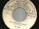 DOOWOP bw/ JUMP R&B-- ROBINS--  HOW WOULD YOU KNOW --HEAR BOTH- 1953 PROMO RCA