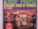 DEEP PURPLE: Strange Kind Of Woman / I'm Alone 45 (Italy, PS) rare Rock & Pop