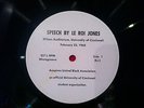 Rare Private LEROI JONES LP spoken word SPEECH from 1968 anti war Civil Rights