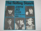 ROLLING STONES - JUMPIN JACK FLASH - 45 RARE 1968 DANISH PS EXPORT DECCA LISTEN
