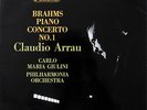 CLAUDIO ARRAU / Brahms Concerto No.1 / Columbia Turquoise Blue&Silver SAX 2397