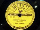 CARL PERKINS boppin the blues / all mama’s children SUN 78 rpm Rockabilly 
