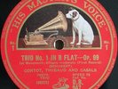 Cortot+Thibaud+Casals. Schubert (Trio op. 99). HMV DB 947-50 (4), orig album.
