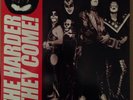 KISS The Harder They Come green vinyl 1974 + postcard Peter Criss Paul Stanley