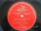 10” RED G&T – ENRICO CARUSO (RIGOLETTO)