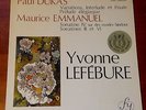 YVONNE LEFEBURE DUKAS EMMANUEL PIANO FY 017