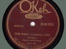 78rpm Prewar Country – Frank Hutchison - Okeh 45083