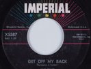 Rockabilly 45 JAY BLUE Get Off My Back IMPERIAL HEAR NM