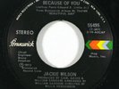 70s Soul 45 JACKIE WILSON Because Of You/Go-Away on Brunswick NM