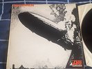 Led zeppelin debut album lp , red and plumb , Vg to EX