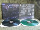 KING DIAMOND VOODOO  MASSACRE  DBL LP GREEN VINYL LYRIC SHEET INCLUDED