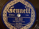KING OLIVER'S CREOLE JAZZ BAND GENNETT Just Gone/Canal Street Blues E- NICE COPY
