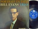 Bill Evans Trio Original US LP Portrait in Jazz EX 1959 Riverside DG 12-315