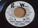 PAT LEWIS - CAN'T SHAKE IT LOOSE - GOLDEN WORLD WHITE LABEL DISC JOCKEY COPY