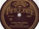 Perfect 14905 Chicago Loopers w BIX BEIDERBECKE I'm More Than Satisfied 1928 E-