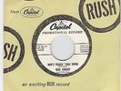 Rockabilly Gene Vincent WLP  45 'Who's Pushin' Your Swing' Capitol 1959