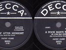 Patsy Cline Rock'n Roll 78 RPM record Walking After Midnight/Poor Man’s Roses