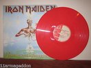 IRON MAIDEN SEVENTH SON OF A LP COLOR RED PRESS COLOMBIA LATIN AMERICA RARE 1988