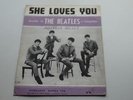 THE BEATLES ORIGINAL 1963  SHEETMUSIC    SHE LOVES YOU      SONGSHEET