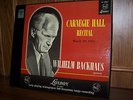 WILHELM BACKHAUS - CARNEGIE HALL RECITAL1954 -RARE LONDON 2LPs EX/VG+ Matrix 1A
