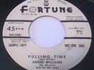 Andre Williams - Pulling Time/Going Down To Tia Juana 45 Fortune 824 PROMO R&B