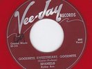 SPANIELS red vinyl GOODNITE, SWEETHEART, GOODNITE doowop 45 original HEAR