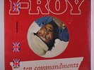 I-ROY: Ten Commandments LP (UK, yellow vinyl, picture lbl) rare Reggae
