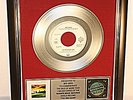 Bee Gees, You Win Again, Single, Platin Record, platin Schallplatte, Award, gold