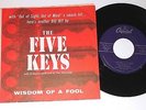 RARE FIVE KEYS UNSEEN BEFORE NOW? DOO WOP 1956 CAPITOL SLEEVE WISDOM OF A FOOL