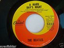 THE BEATLES A Hard Day's Night STONE MINT UNPLAYED 1964 STOCK COPY 45