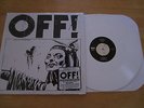OFF S/T LP WHITE VINYL black flag KEITH MORRIS oop UNPLAYED