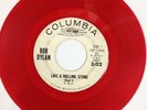 Bob Dylan Like A Rolling Stone 45 White Label DJ Red Vinyl WOW