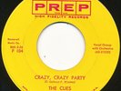 THE CUES on Prep --CRAZY, CRAZY PARTY-- r&b uptempo doo wop 45 | NM ORIG