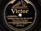 Victor #19750: Coon-Sanders-Everything Is Hotsy-Totsy Now/That's All There Is E-