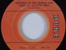 R&B Soul 45 BUDDY ACE Nothing In the World Can Hurt Me DUKE HEAR
