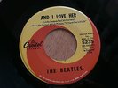 BEATLES AND I LOVE HER IF I FELL CAPITOL 5235  POP 45